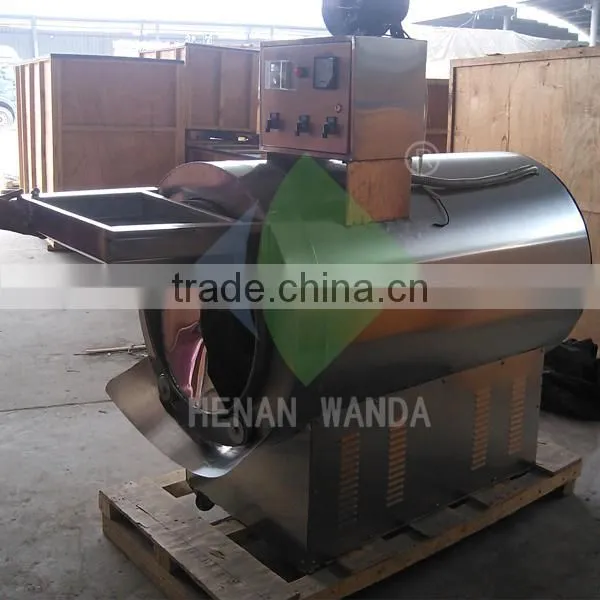 Stainless Steel small Walnut nuts electric roasting machine manufacturer/peanut roaster