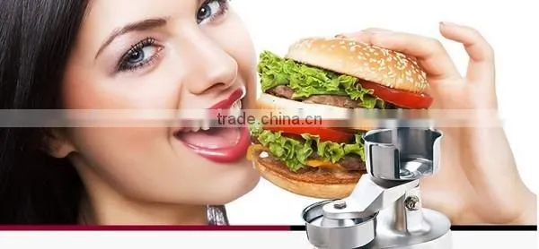 Hot selling 2015 new type full stainlesss steel big size 150mm hamburger press,hamburger patty maker,hamburger mould