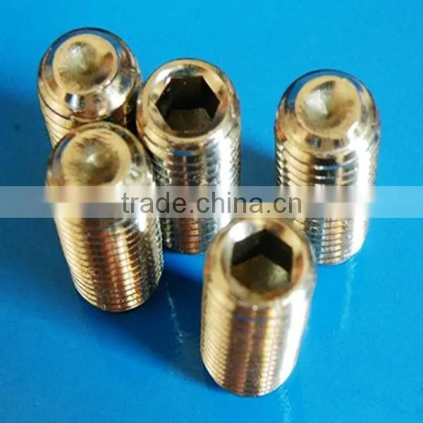 2015 hot sale cheap and high quality Hexagon socket set screws with cone point