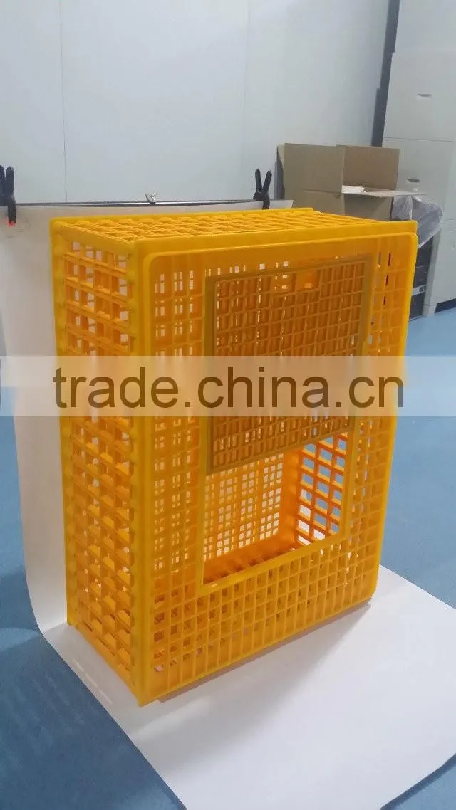 100% PE material folding live chicken cage to transport/poultry transport cage HJ-DN015