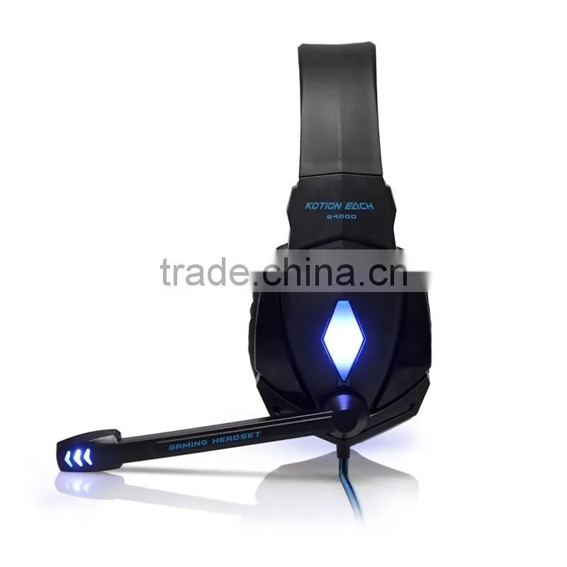 New High Fidelity Noise-Cancelling Gaming Headset Gaming Headphone with Microphone blue