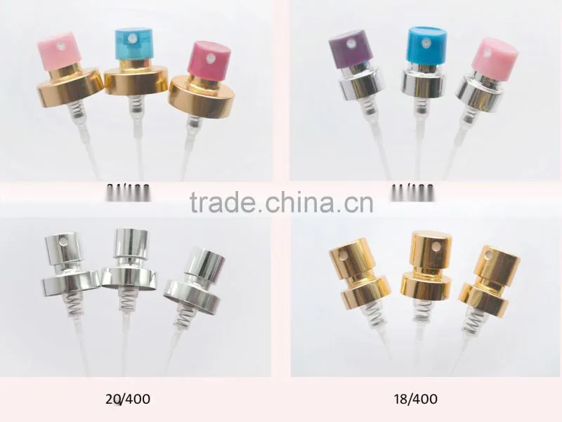 Aluminium spray splash for glass perfume bottle