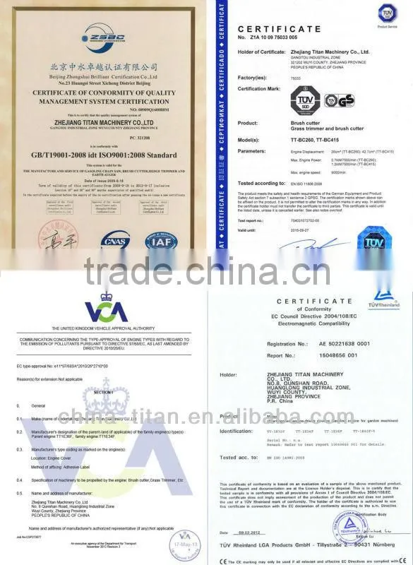 5 in 1 muti brush cutterwith CE, GS,EUII Certifications