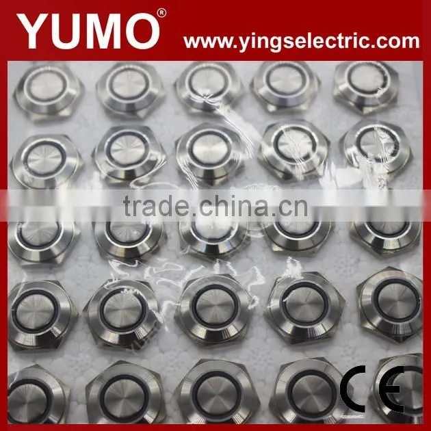 LA16JSF-11E 16mm momentary/alternate Stanless Steel blue 3A/250VAC 5 pin metal button push button switch