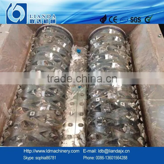 Waste films/Hard materials single and double shaft shredder machine
