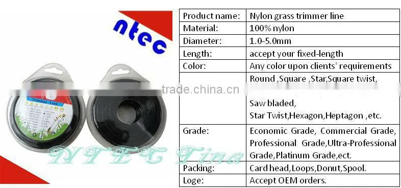 High Quality! 2.8mm Square Nylon Grass Trimmer Line
