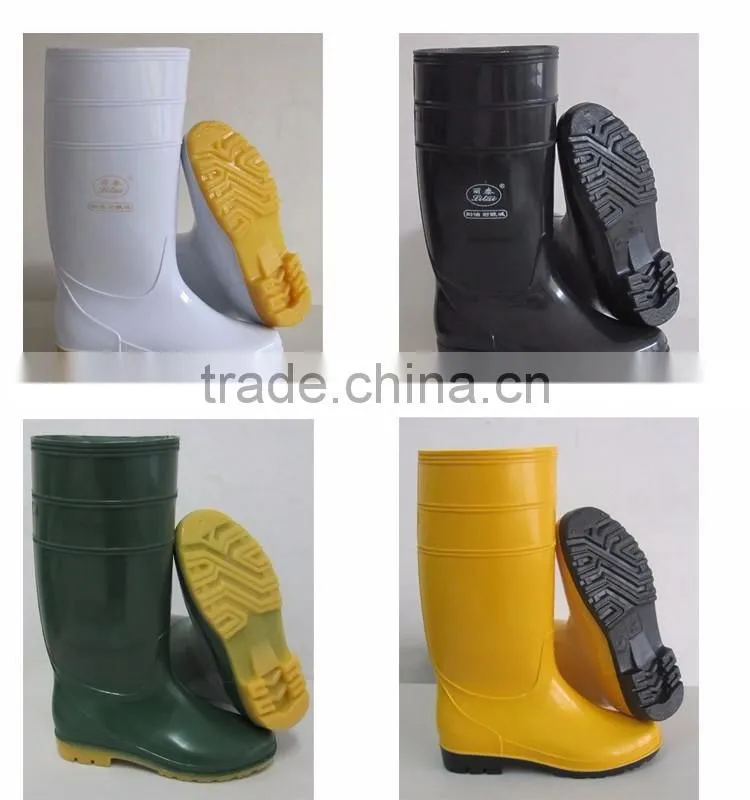 cheap long pvc rain boots for women