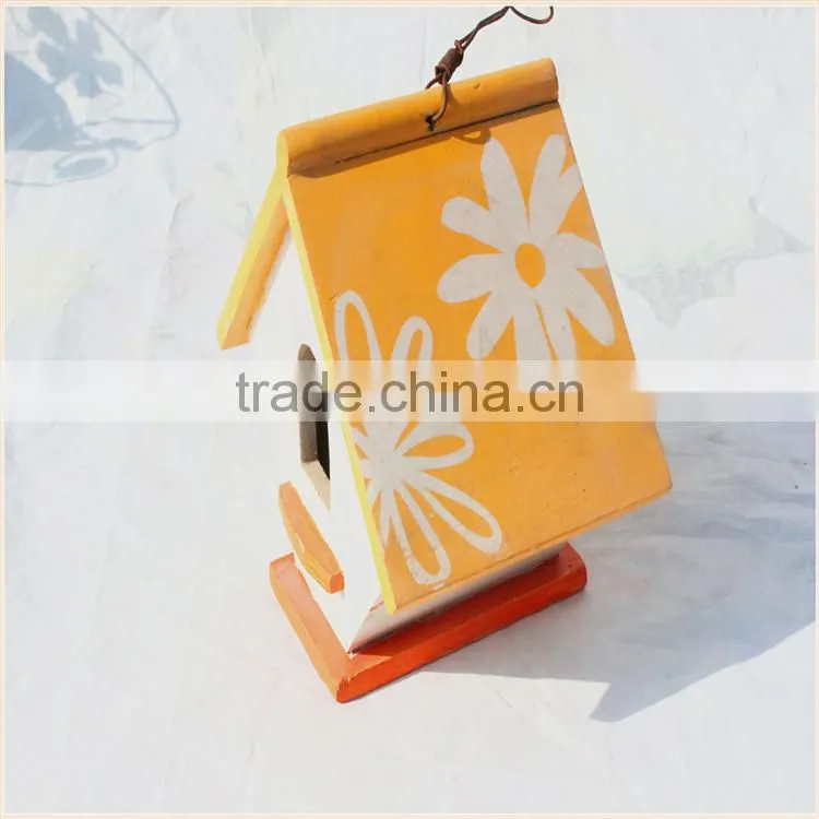 Hot sale eco-friendly new unfinished wooden bird house wholesale