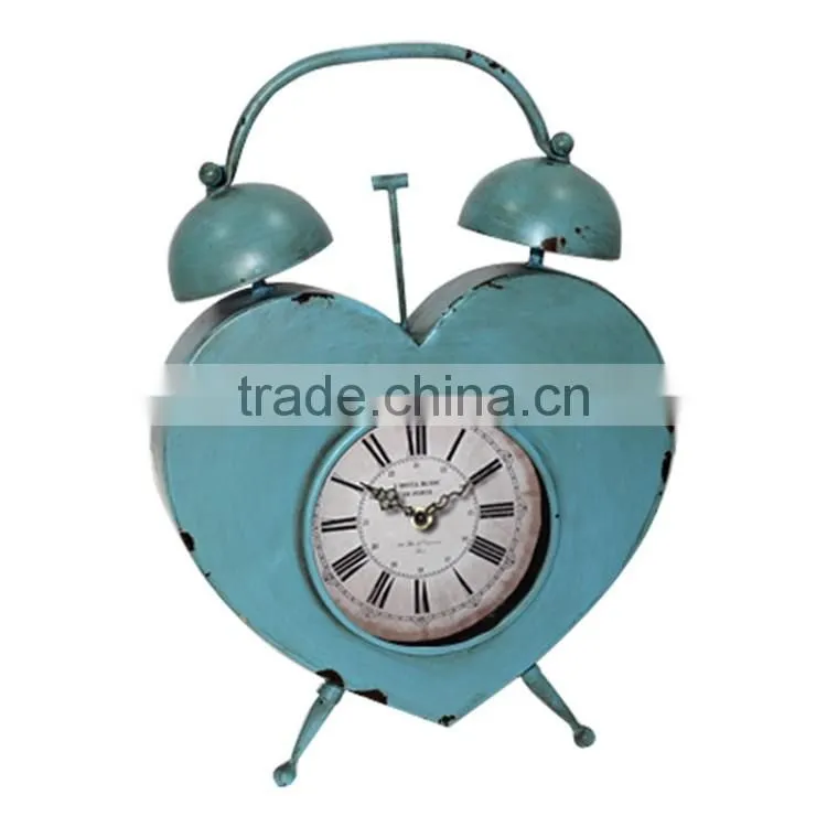 Metal Bird Table Clock