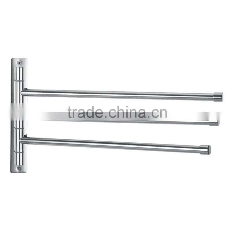 Stainless Steel 304 Wall Mounted Bathroom Towel Rack With 3 Remove Bars