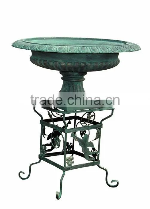 Indoor cast iron flower pot decorative flower pot for home and hotel