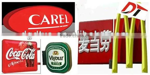 Thermoformed plastic advertising sign