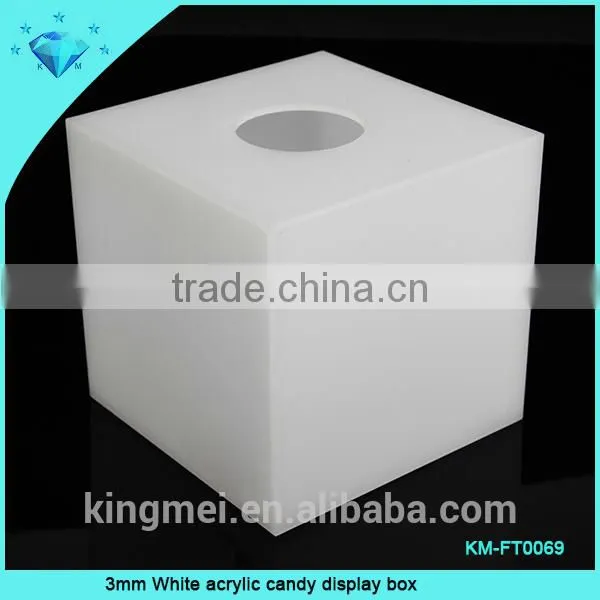 Wedding acrylic tissue box cover