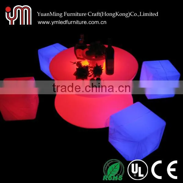 glow led plastic chair led bar stool