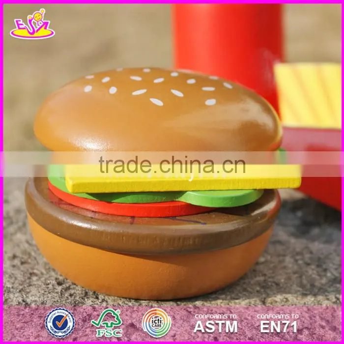 2017 New design toddlers pretend toys wooden play food W10B186