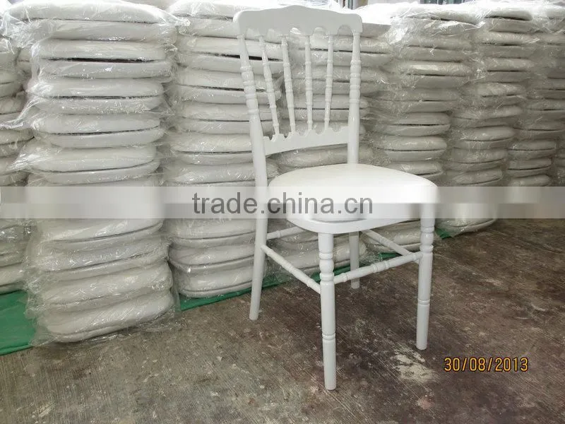 white wooden napoleon chair for wedding party rental