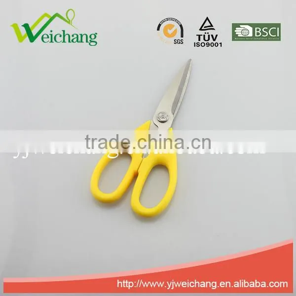 WCTS1197 Soft grip Scissors Heavy Duty Checkered Chef Multifunction Kitchen Scissors Shears