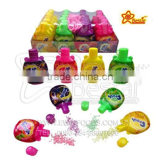 Fruity Flavor Sour Stick Gummy Candy Filled With Sour Powder