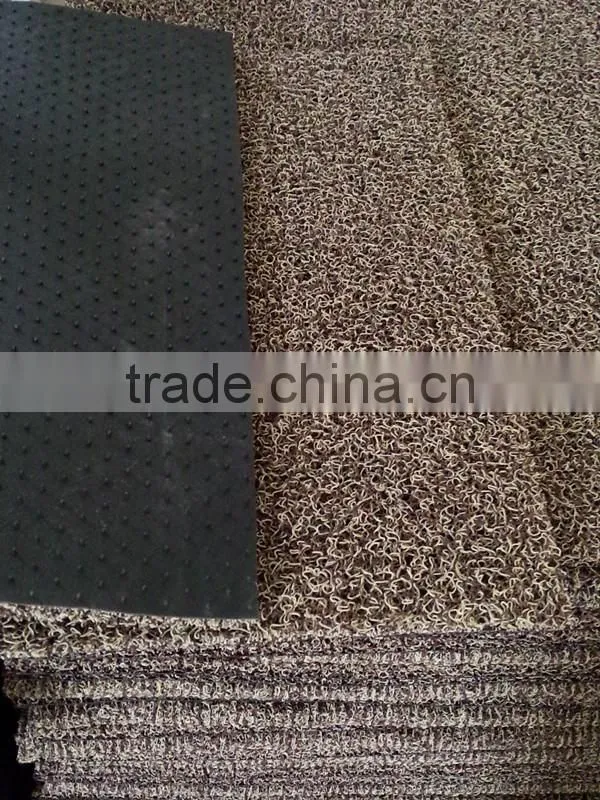 Mix Color car floor mat Spike backing PVC coil mat