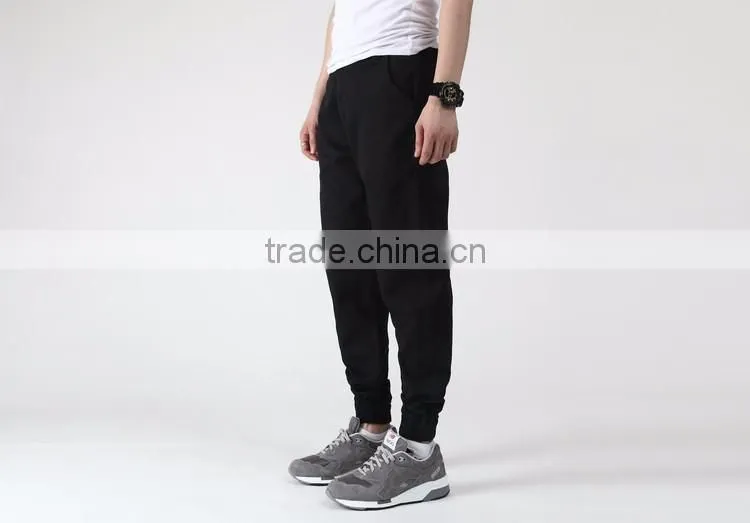Custom latest design men cotton trousers chino jogger long pants