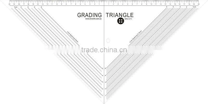 kearing brand,dressmaker form patchwork craft ruler,good acrylic sewing triangle grading set square for patchwork #T046