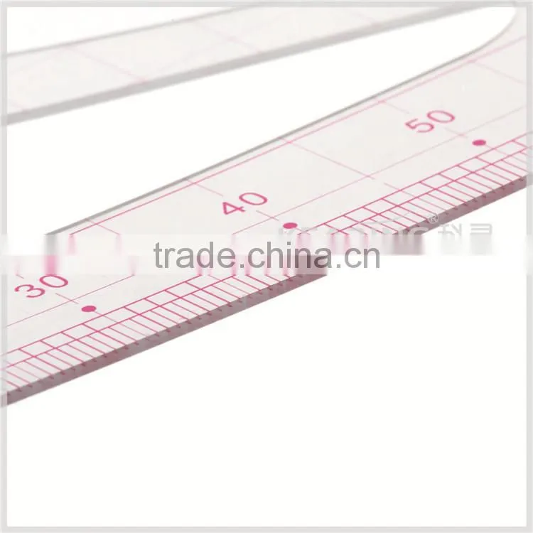 Kearing high quality 1.2mm thickness Scale Rulers sandwich printing plastic rulers1:5 #8515
