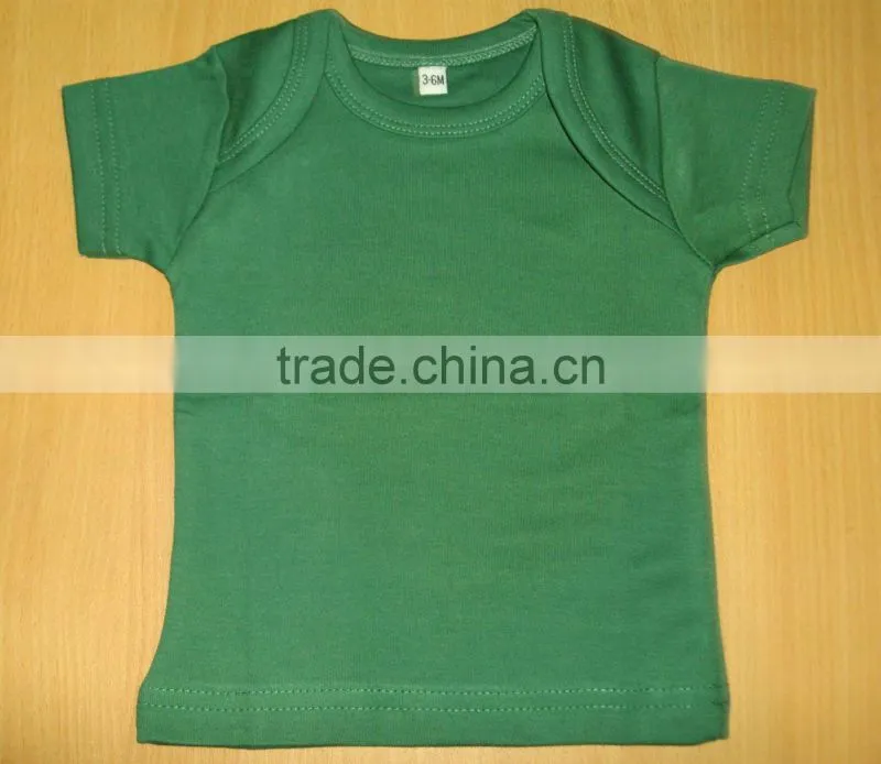 100%cotton interlock baby t-shirts, soft hand-feel combed cotton baby garments