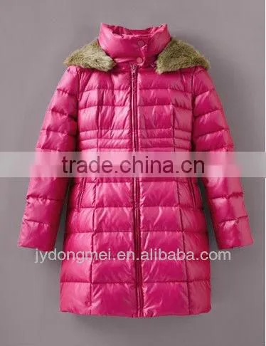 women fashion cotton-padded jacket rabbit collar