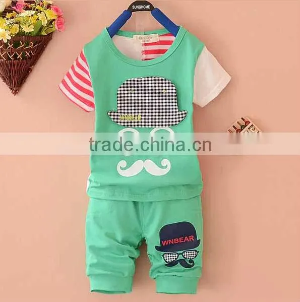 Wholesale cloth boy set sweet child cloth