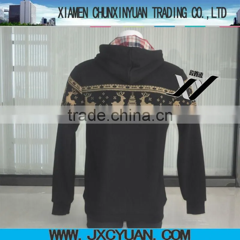 2014 hot sale wholesale men pullover long sleeve hoodies with custom printing