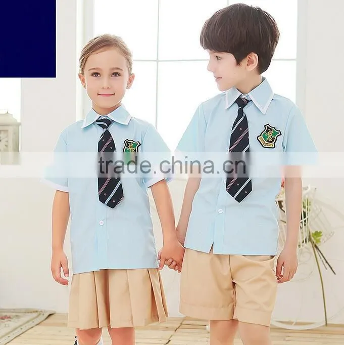 custom cheap unisex cute uniform clothes sport kids school uniforms