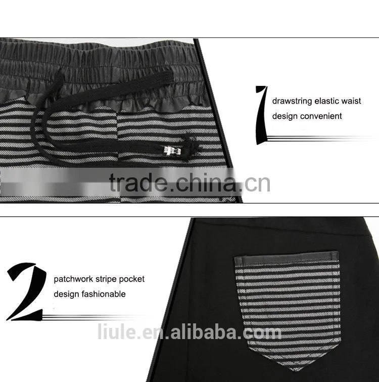 Fashion casual elastic waist tight nice short pants