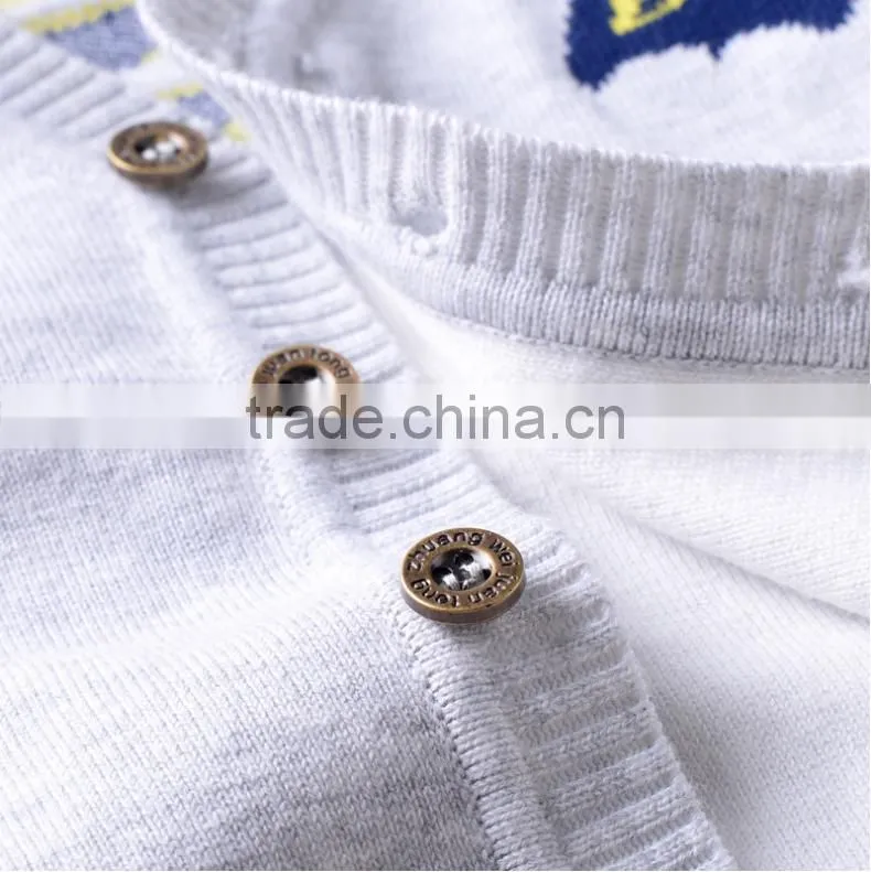 New 2016 Hot Autumn Children Sweater Boys Knitting Cotton Sweater Cardigans