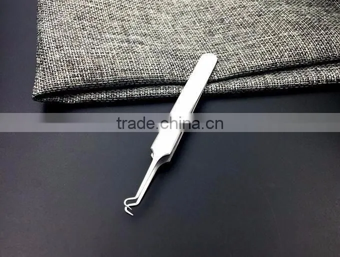 Curved acne clip tweezer extractor needle blackhead Comedones Whitehead remover