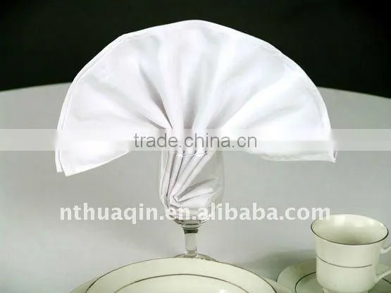 MJS spun polyester napkins 100% polyester spun dining napkin
