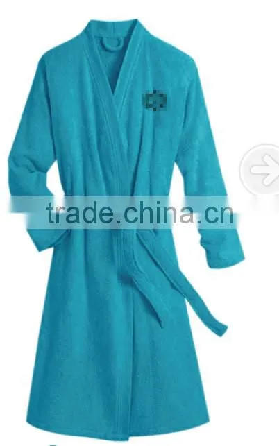 textile china factory microfiber plain dyed kimono collar bathrobe