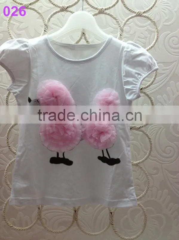 2014 new style baby cotton T shirt with bag design