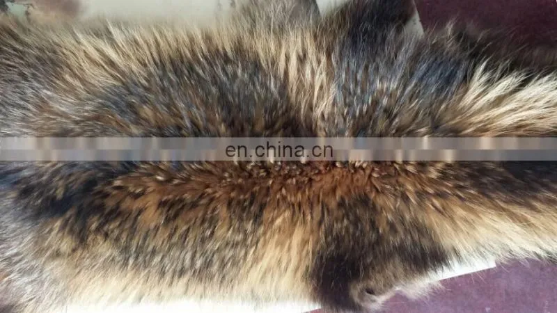 Top grade factory direct natural new finished tanned processed raccoon fur skin