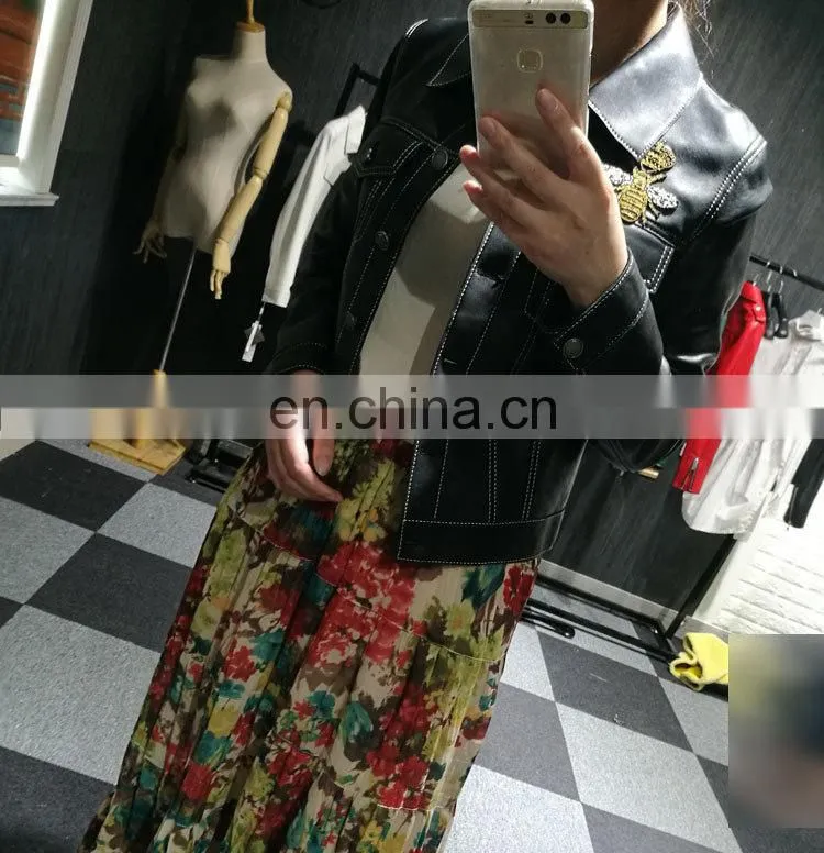 Fashionable Wholesale Women Real Leather Jacket for Ladies Cheap Leather Jackets