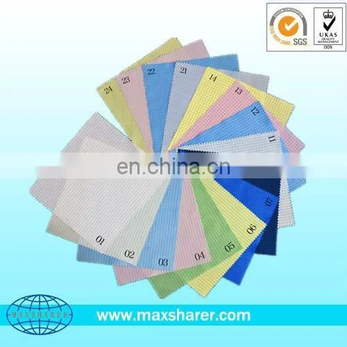 High quality antistatic conducive yarn esd cleanroom 5mm strap/grid polyester fabric