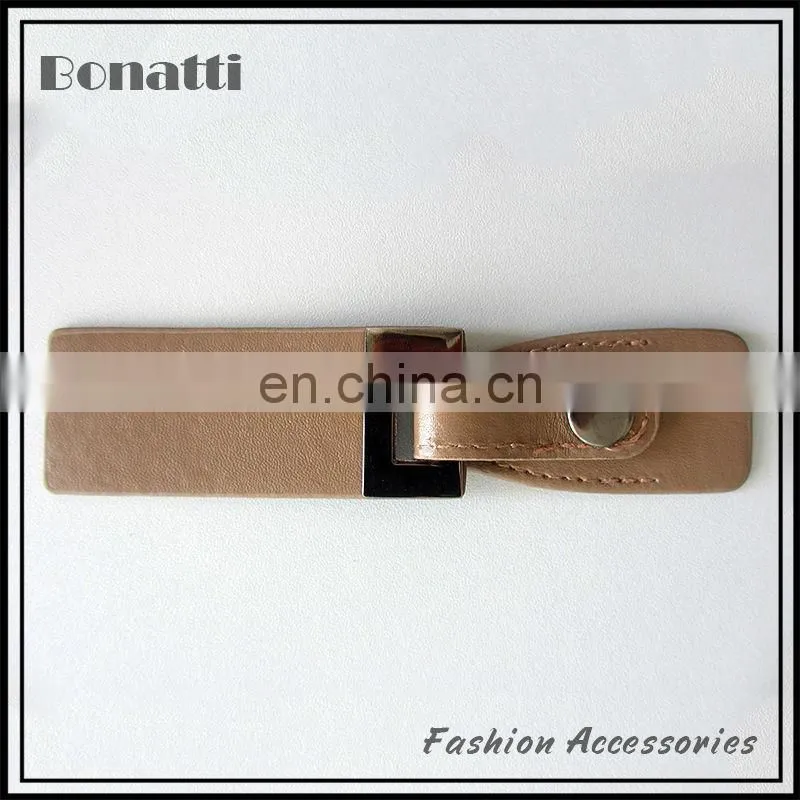 heart-shaped genuine leather coat toggle button