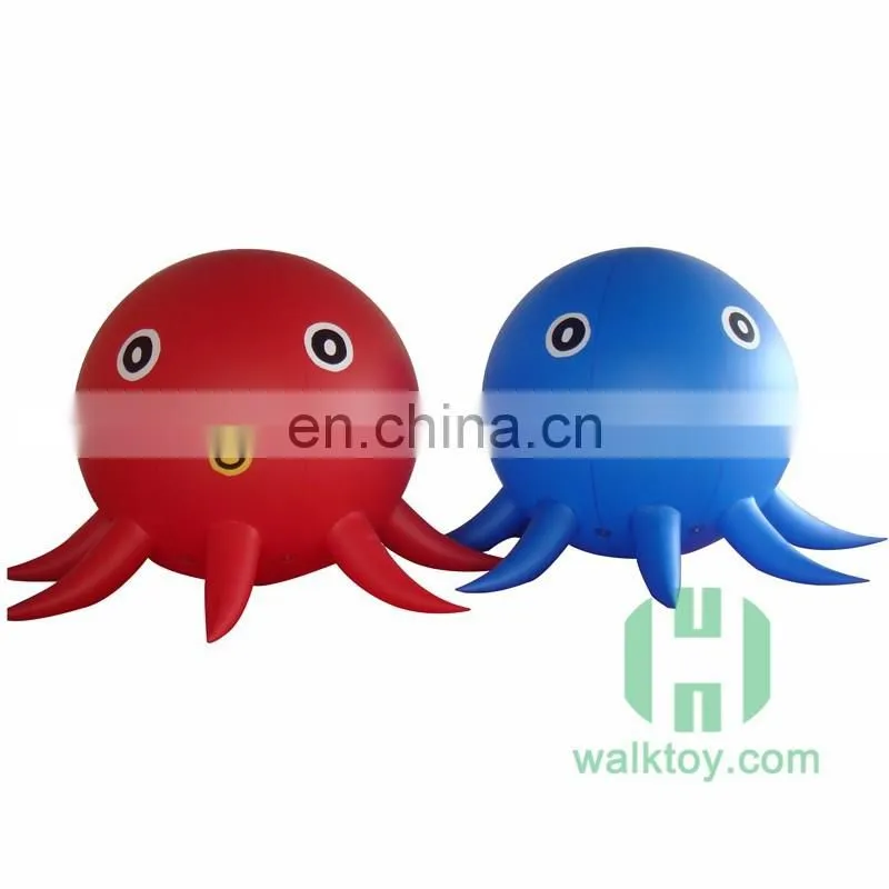 Orange Airship Shaped Cheap Inflatable Helium Balloon Advertising Airplane Balloon with Logo