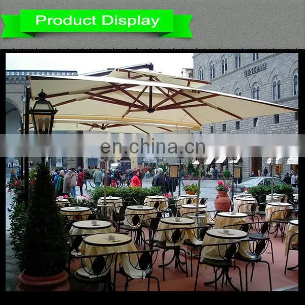Heavy duty cantilever wall hanging coffee outdoor patio umbrella