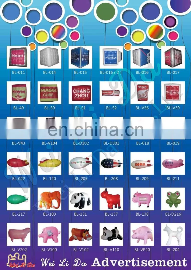 Hot-Selling inflatable helium balloon for advertisment/promotion