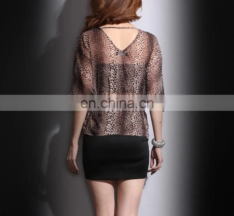 Chiffon top quality lady blouse,Ladies suits