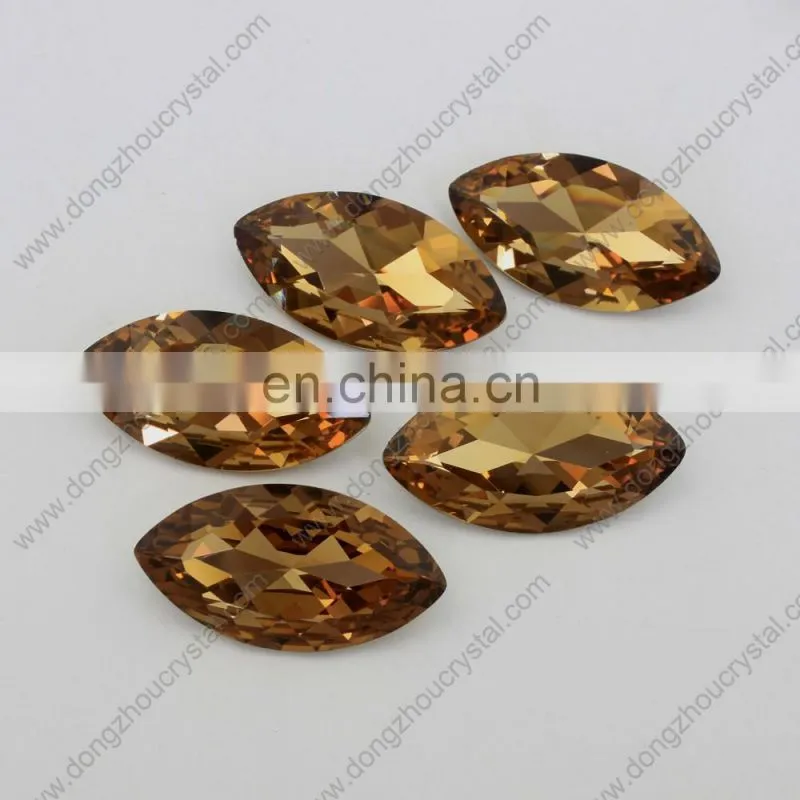Pujiang dongzhou crystal 112# color navette crystal stone for garment