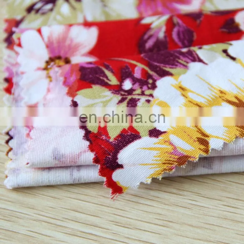Shaoxing textile 2014 good quality and good hand feeling printed twill CTN/SP twill fabric