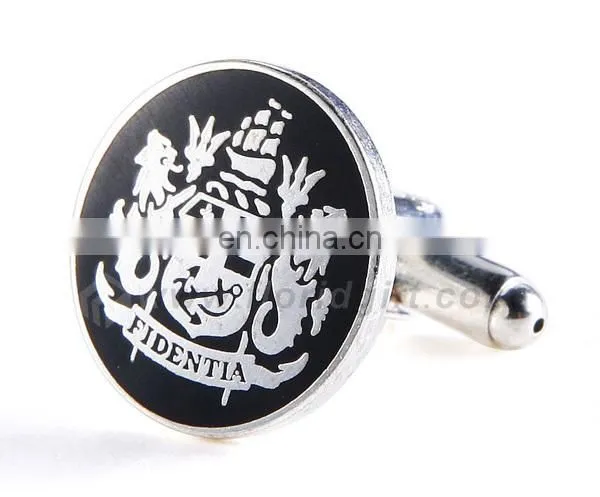 custom engraved logo cufflinks/make custom cufflinks
