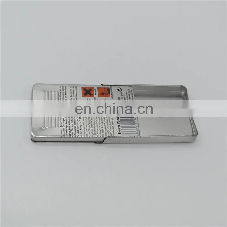 slide lid curved chewing gum candy rectangle metal packaging tin boxes
