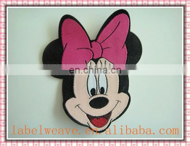 colorful and popular garment woven patch,embroidered patch